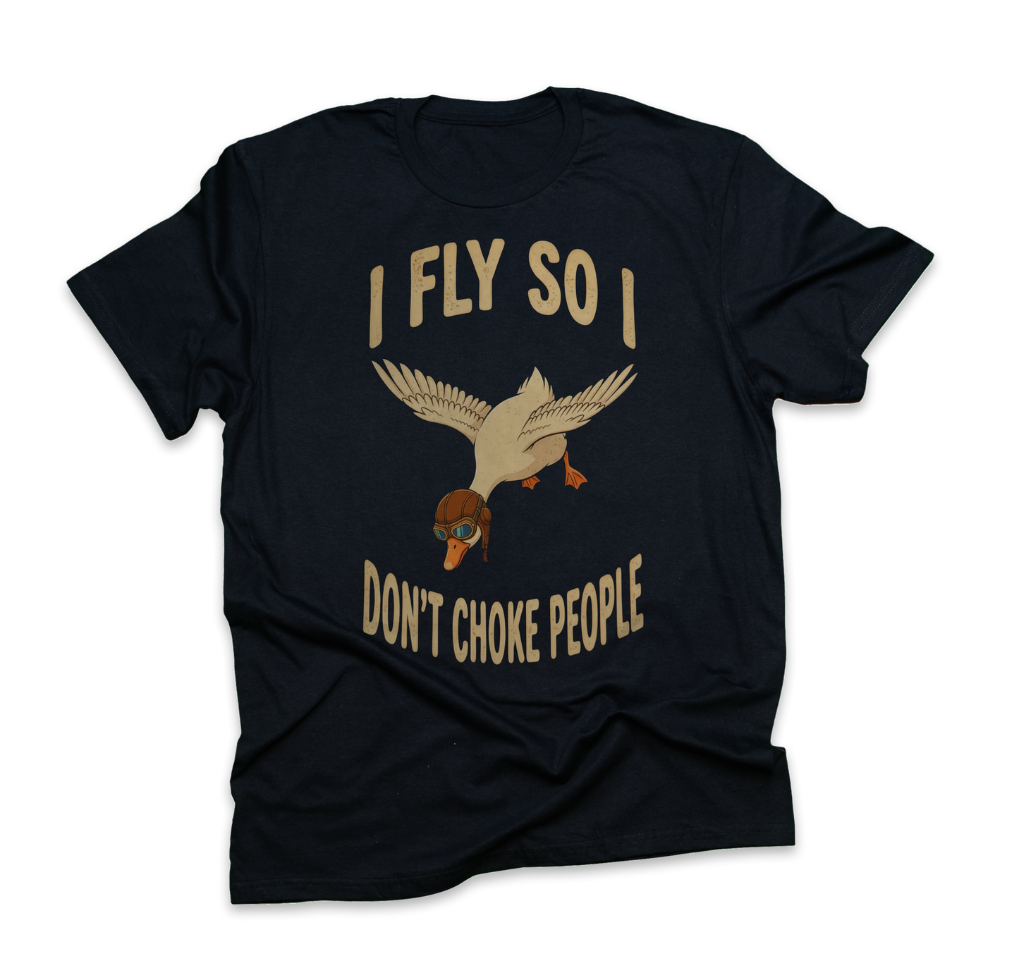 I fly so i don`t choke people
