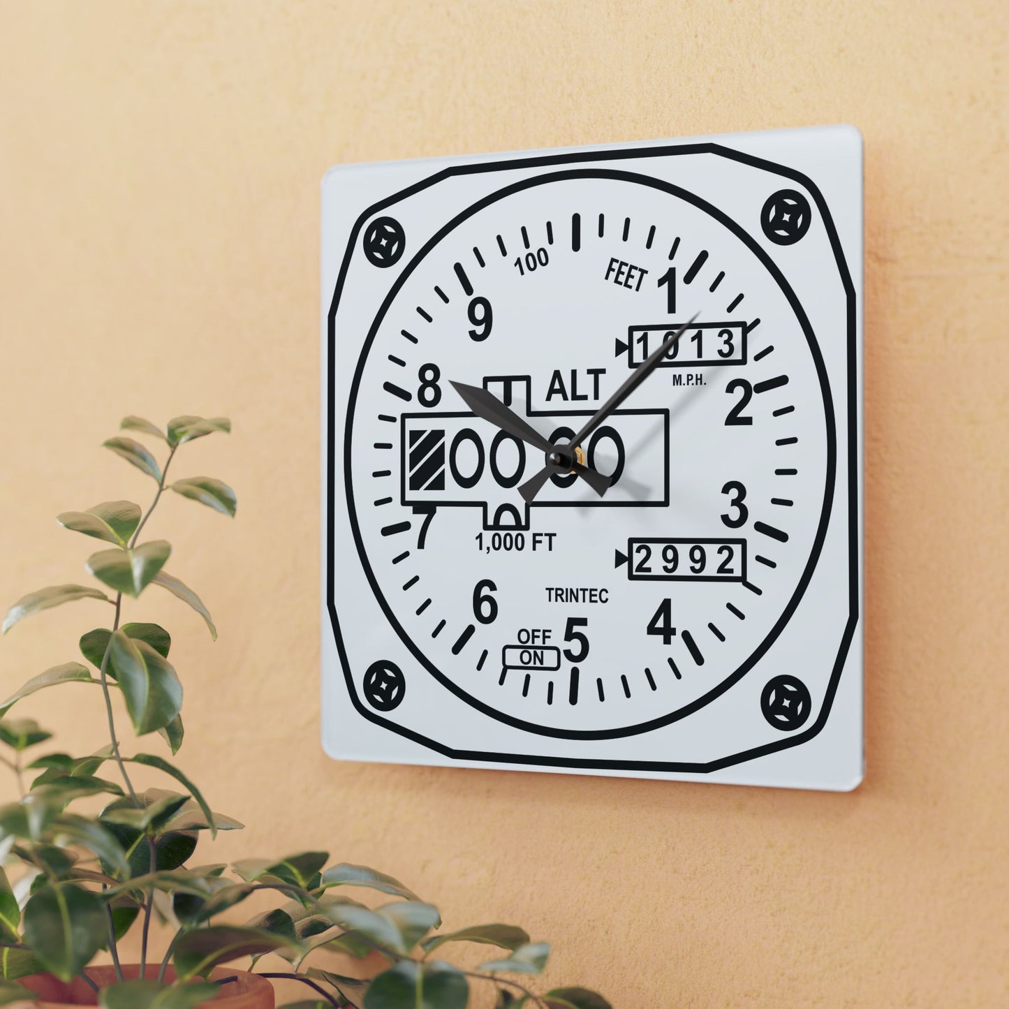 Altimeter Wall Clock