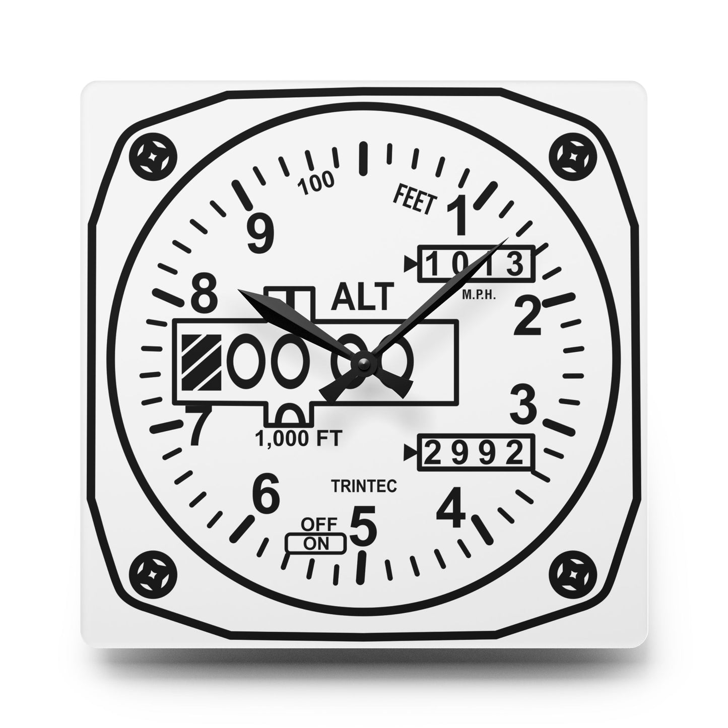 Altimeter Wall Clock