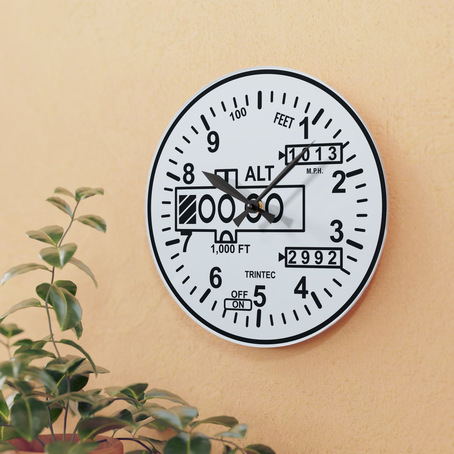 Altimeter Wall Clock