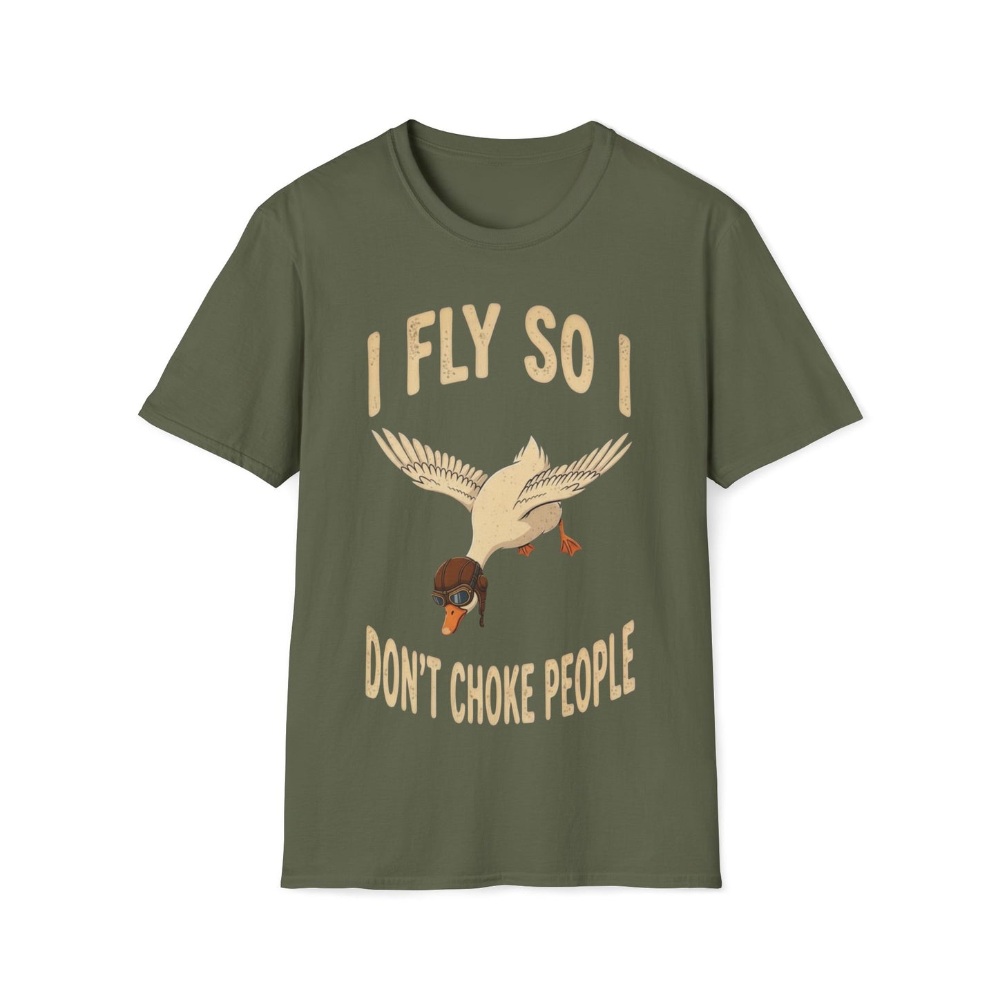 I fly so i don`t choke people