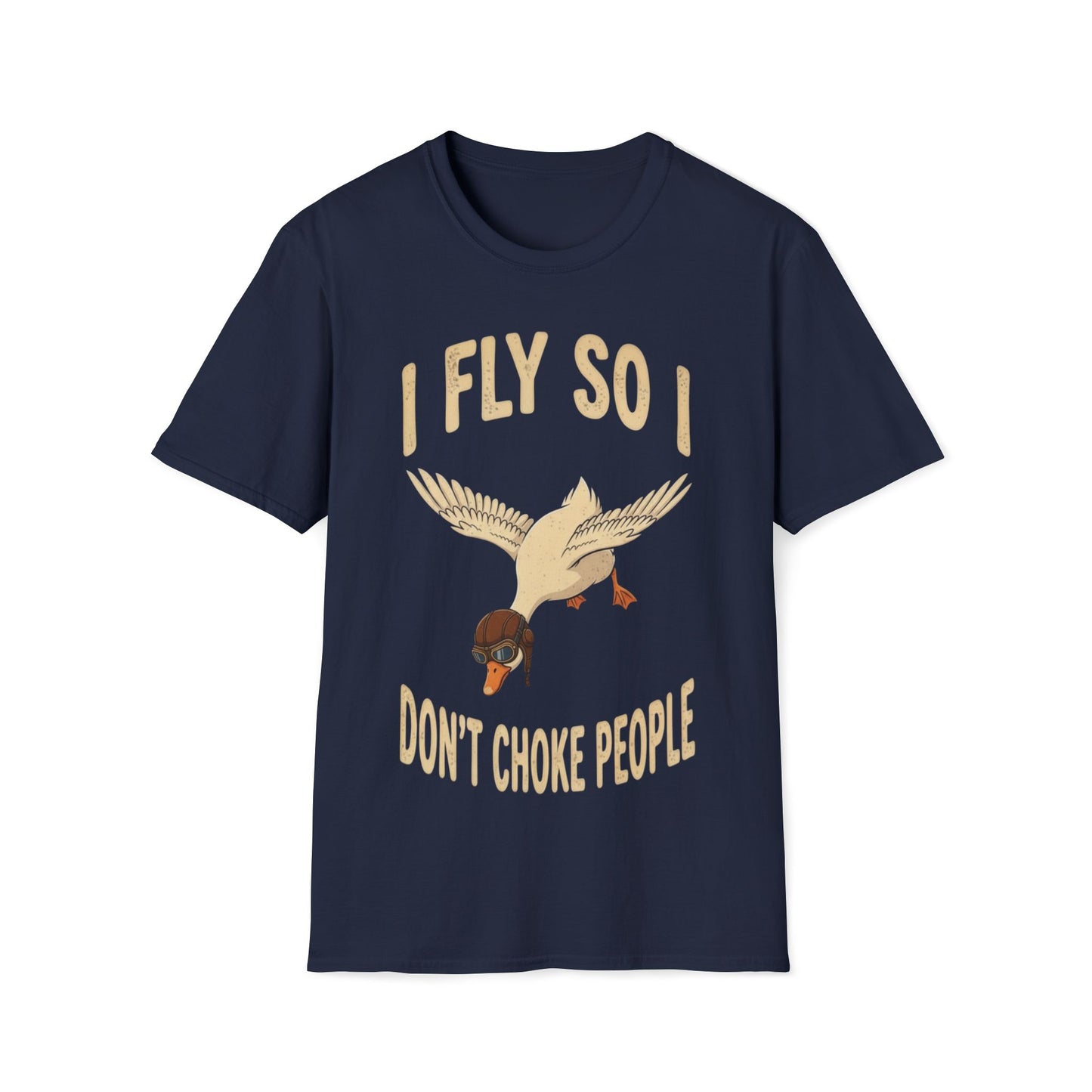 I fly so i don`t choke people