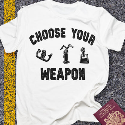 Choose Your Weapon - to fly the plane!