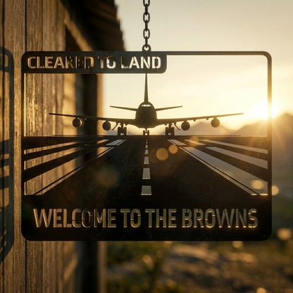 Cleared to land Welcome