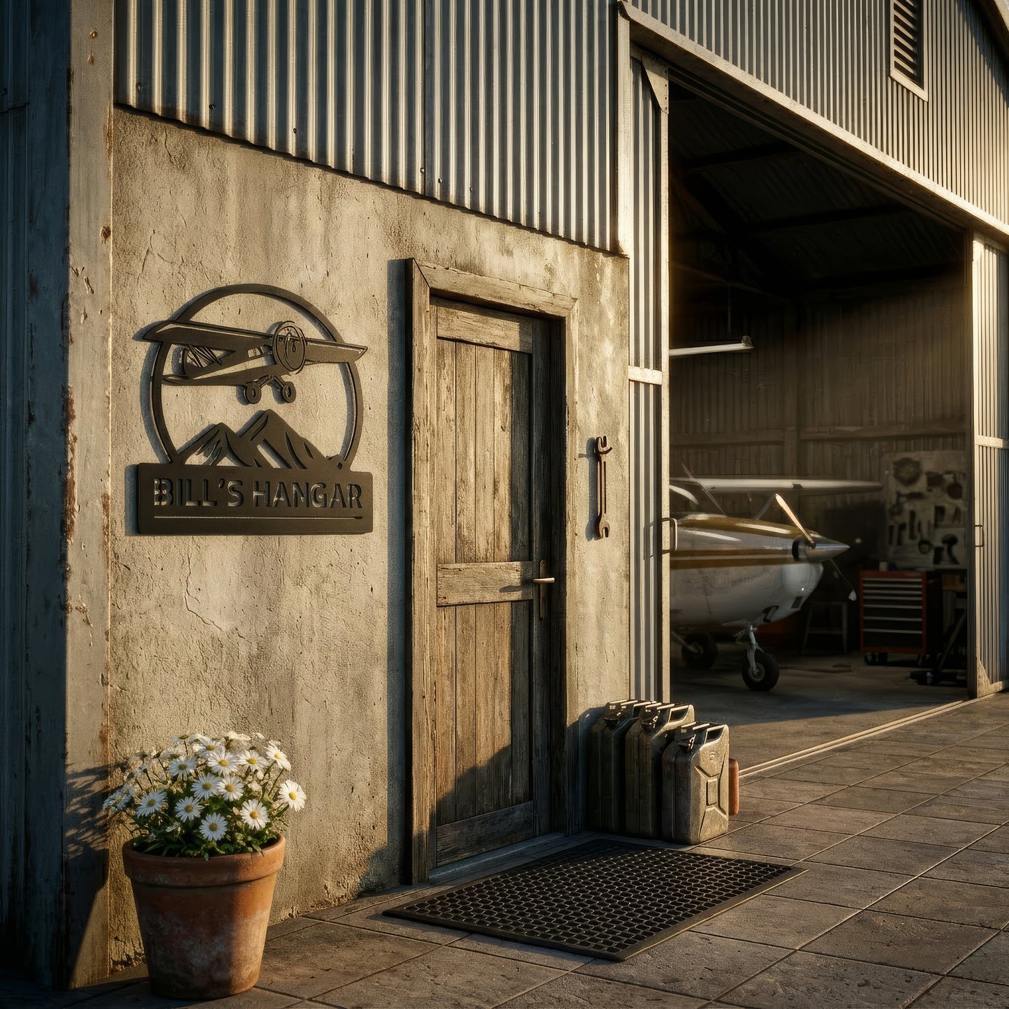 Bill´s Hangar Metal Sign
