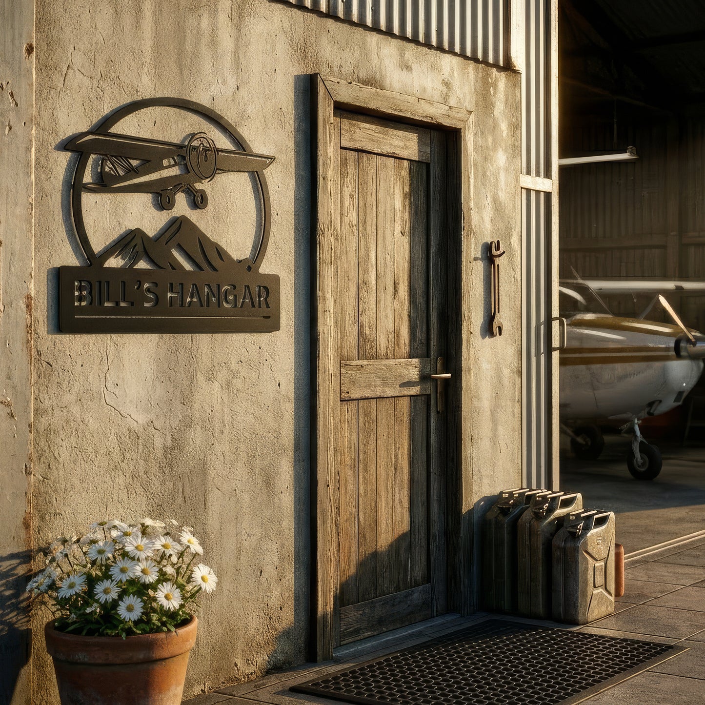 Bill´s Hangar Metal Sign