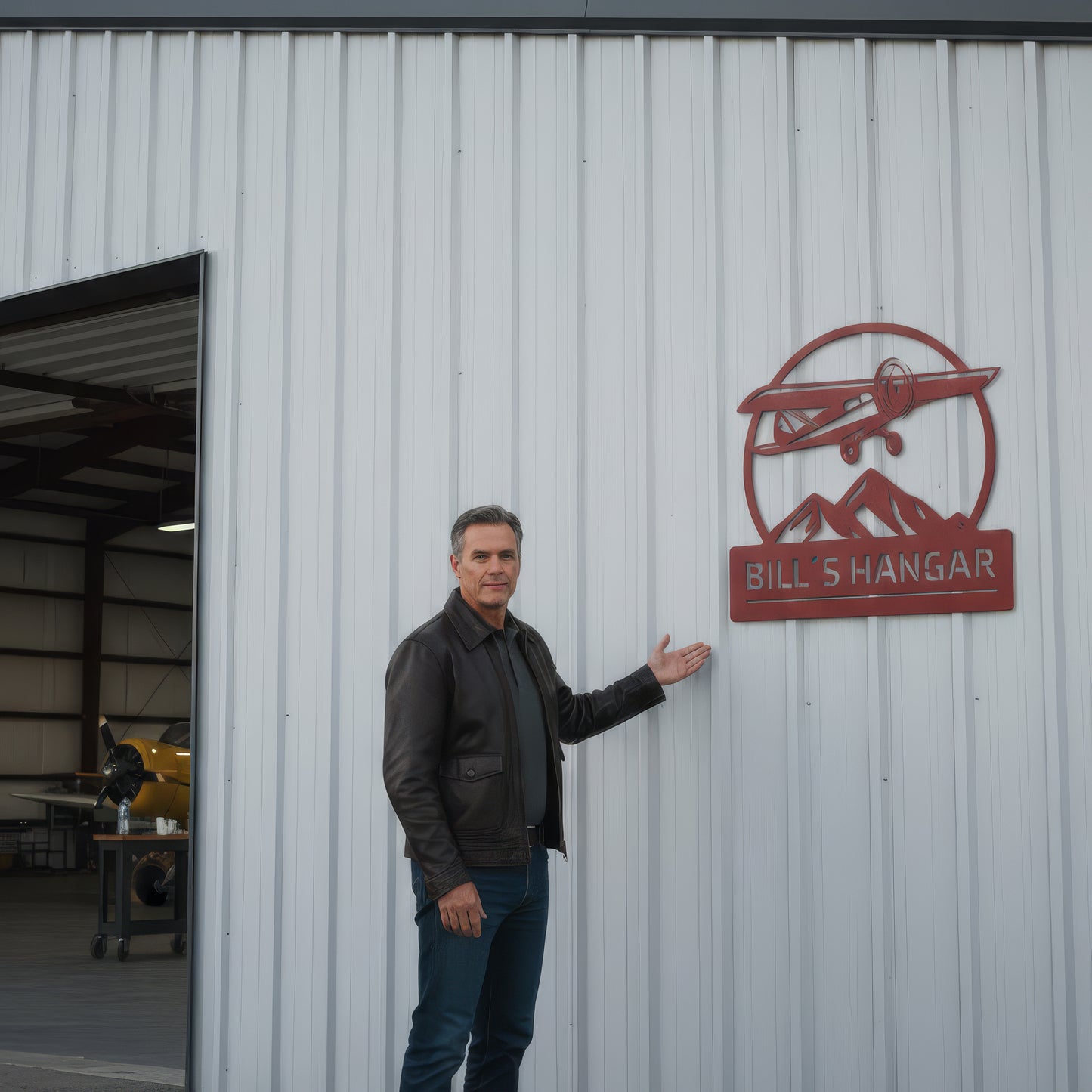 Bill´s Hangar Metal Sign