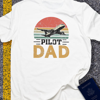 Pilot dad sunset retor