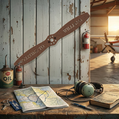 William's Propeller Metal Sign