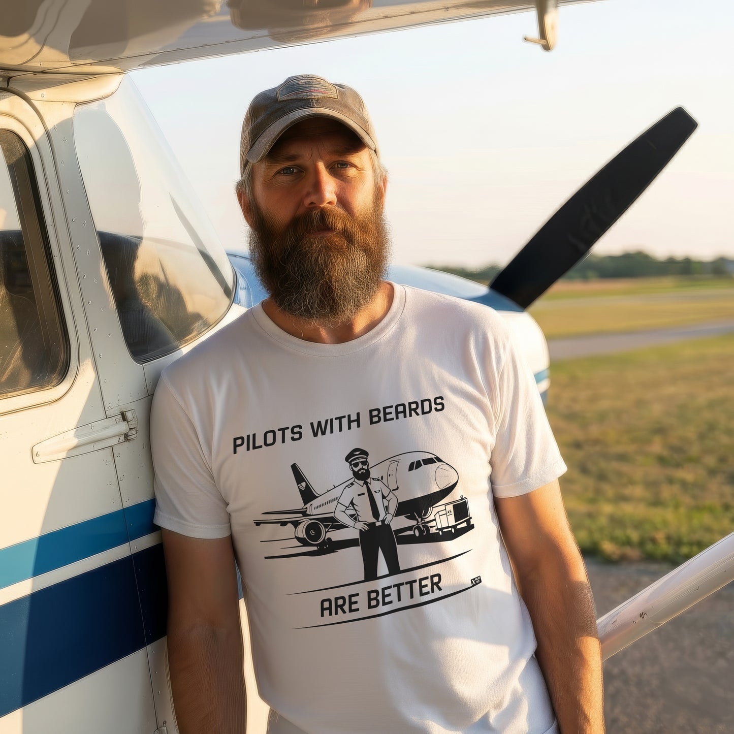 Pilots with beards are better