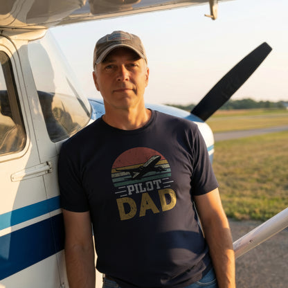 Pilot dad sunset retor