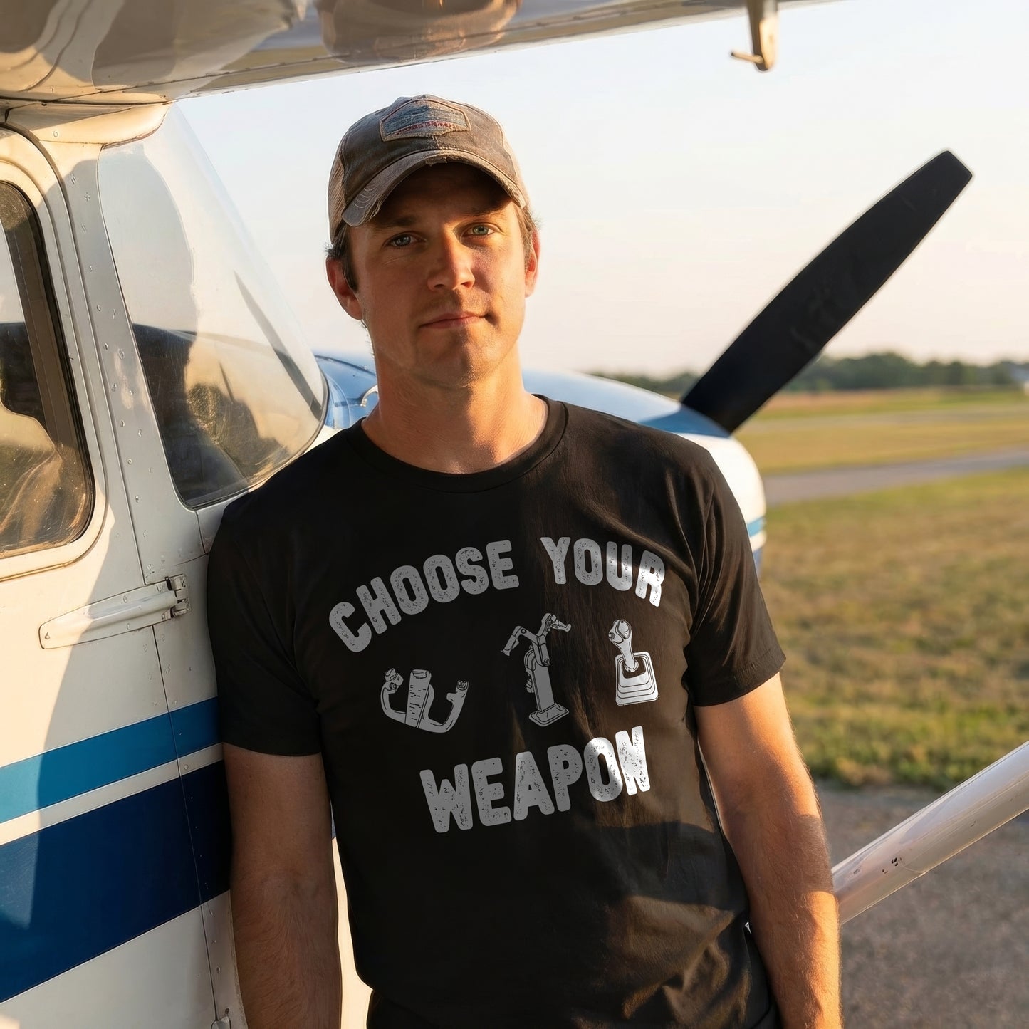 Choose Your Weapon - to fly the plane!