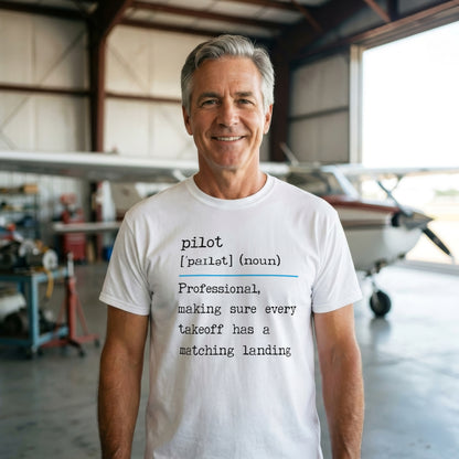 Pilot, noun keeping the number of landings equal to the number of take-offs version 2