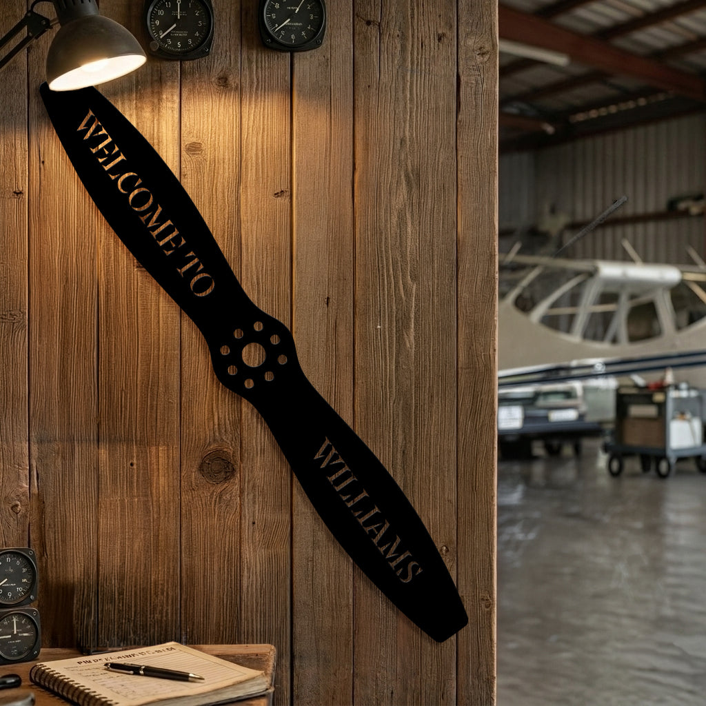 William's Propeller Metal Sign