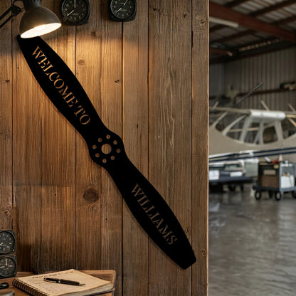 William's Propeller Metal Sign