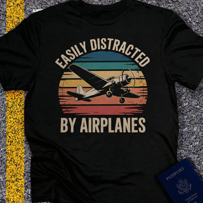 Easily distracted by airplanes (rainbow old school)