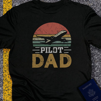 Pilot dad sunset retor