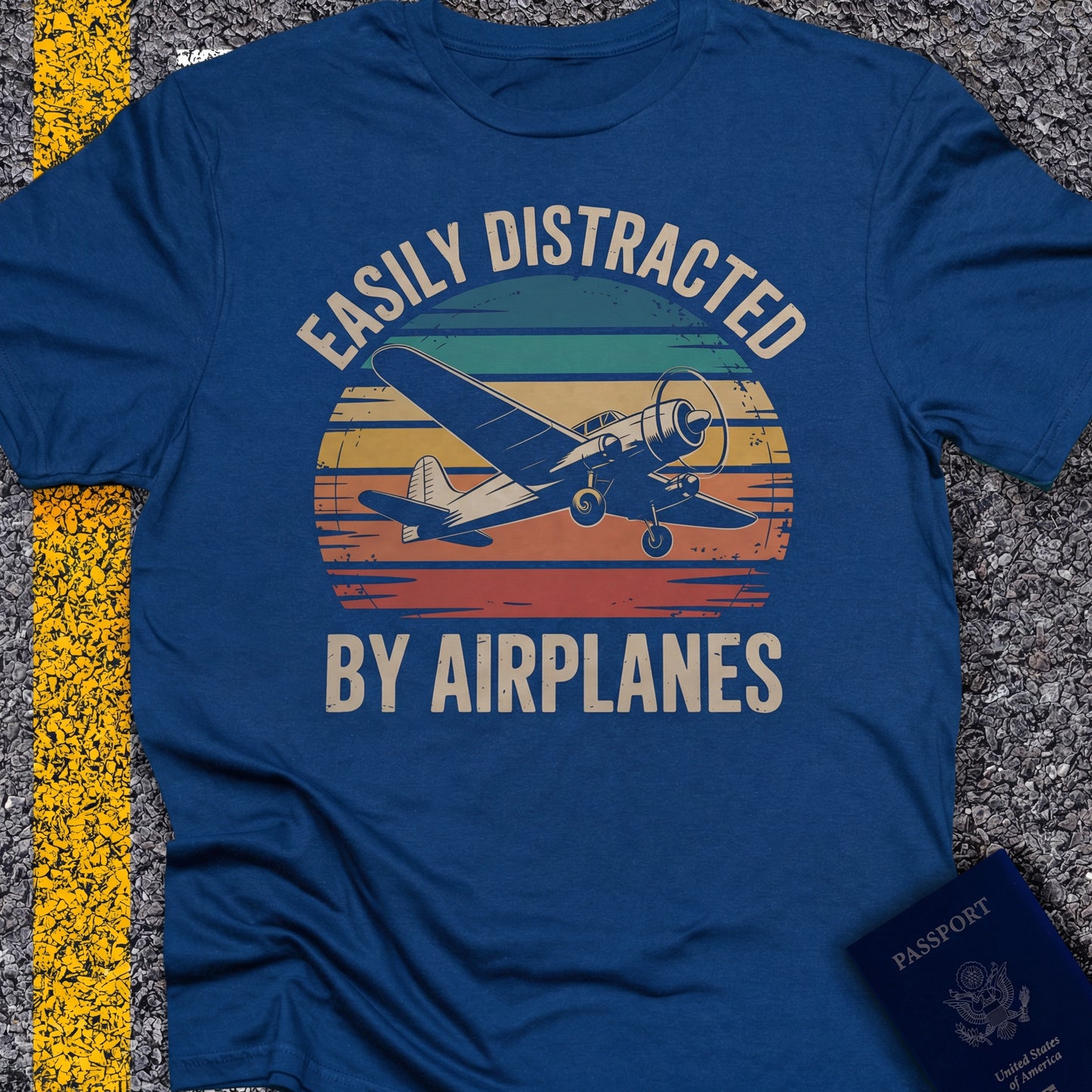 Easily distracted by airplanes (rainbow old school)