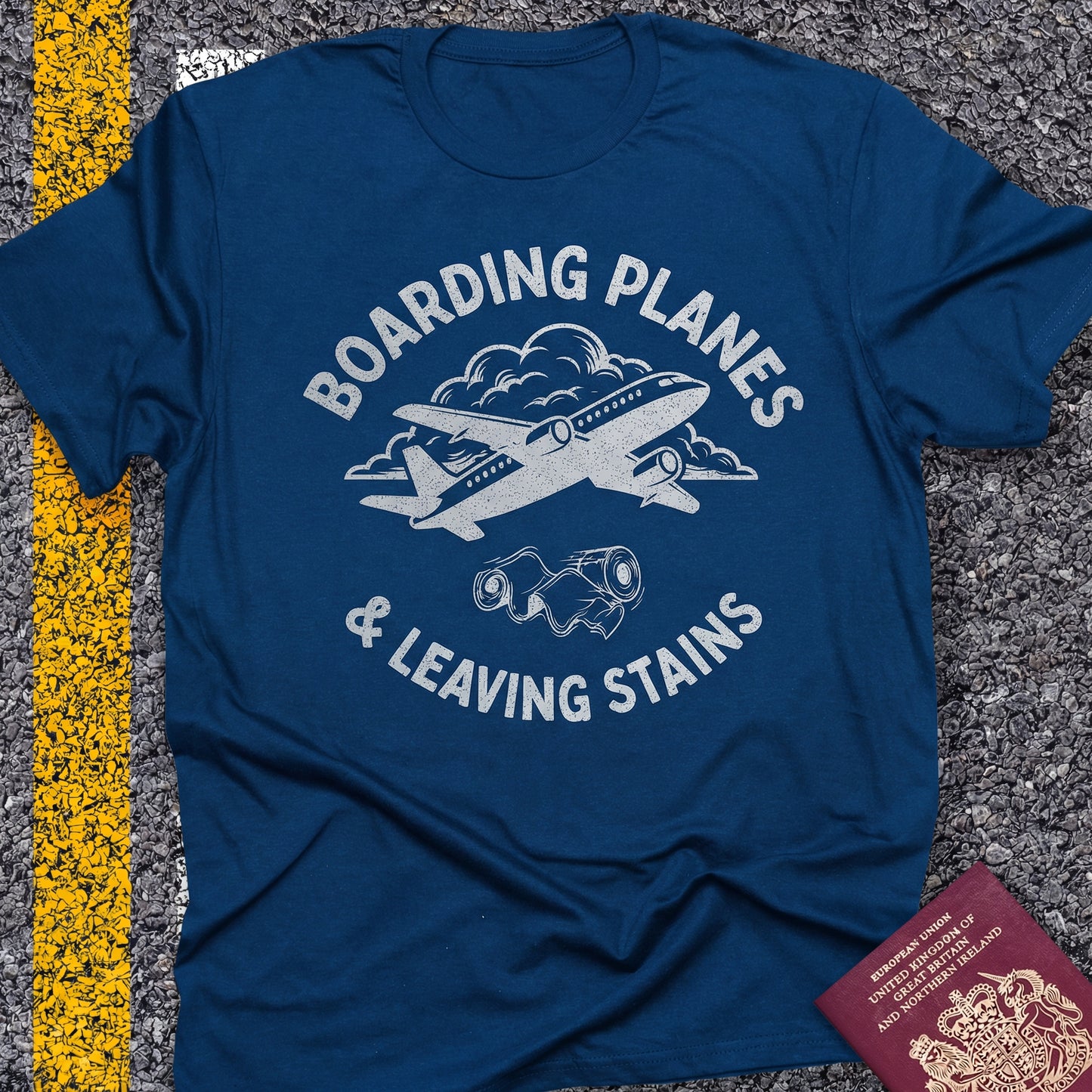Boarding planes & leaving stains