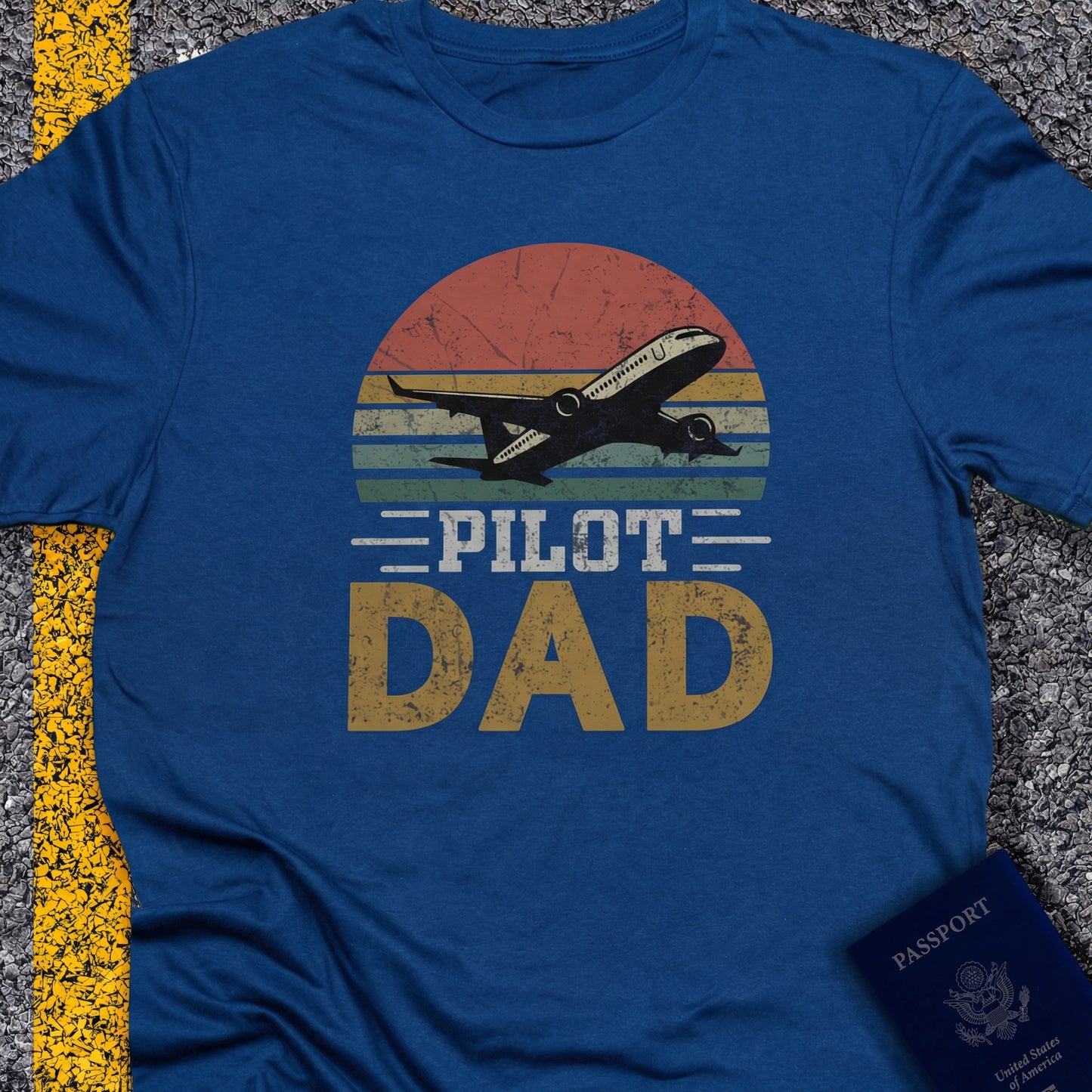 Pilot dad sunset retor