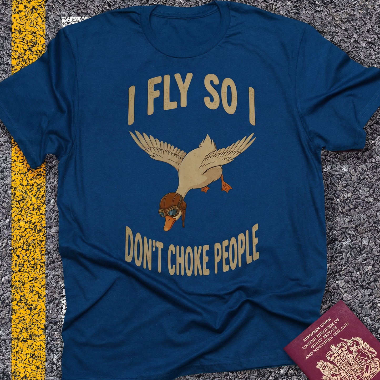 I fly so i don`t choke people