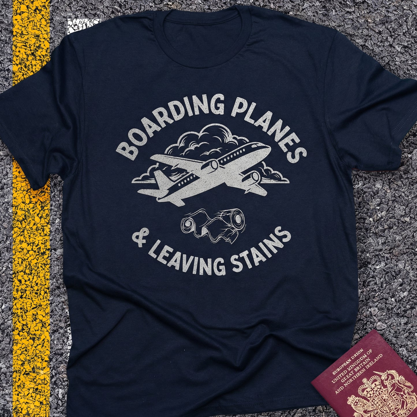 Boarding planes & leaving stains
