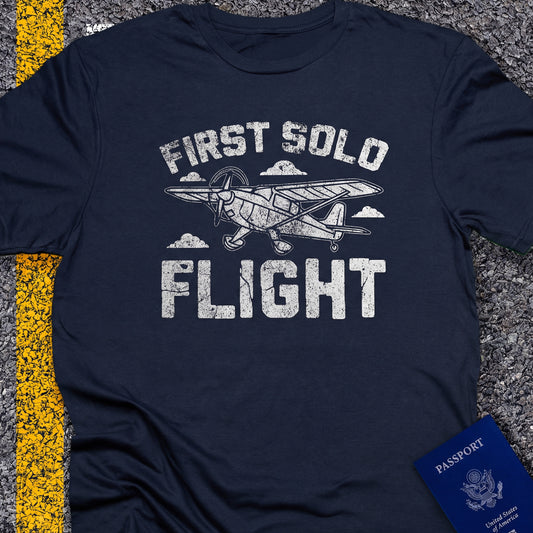 First solo flight