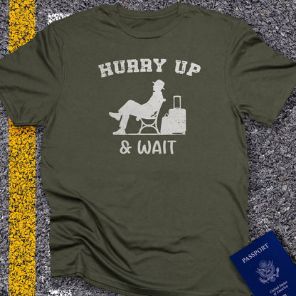 Hurry up and wait white