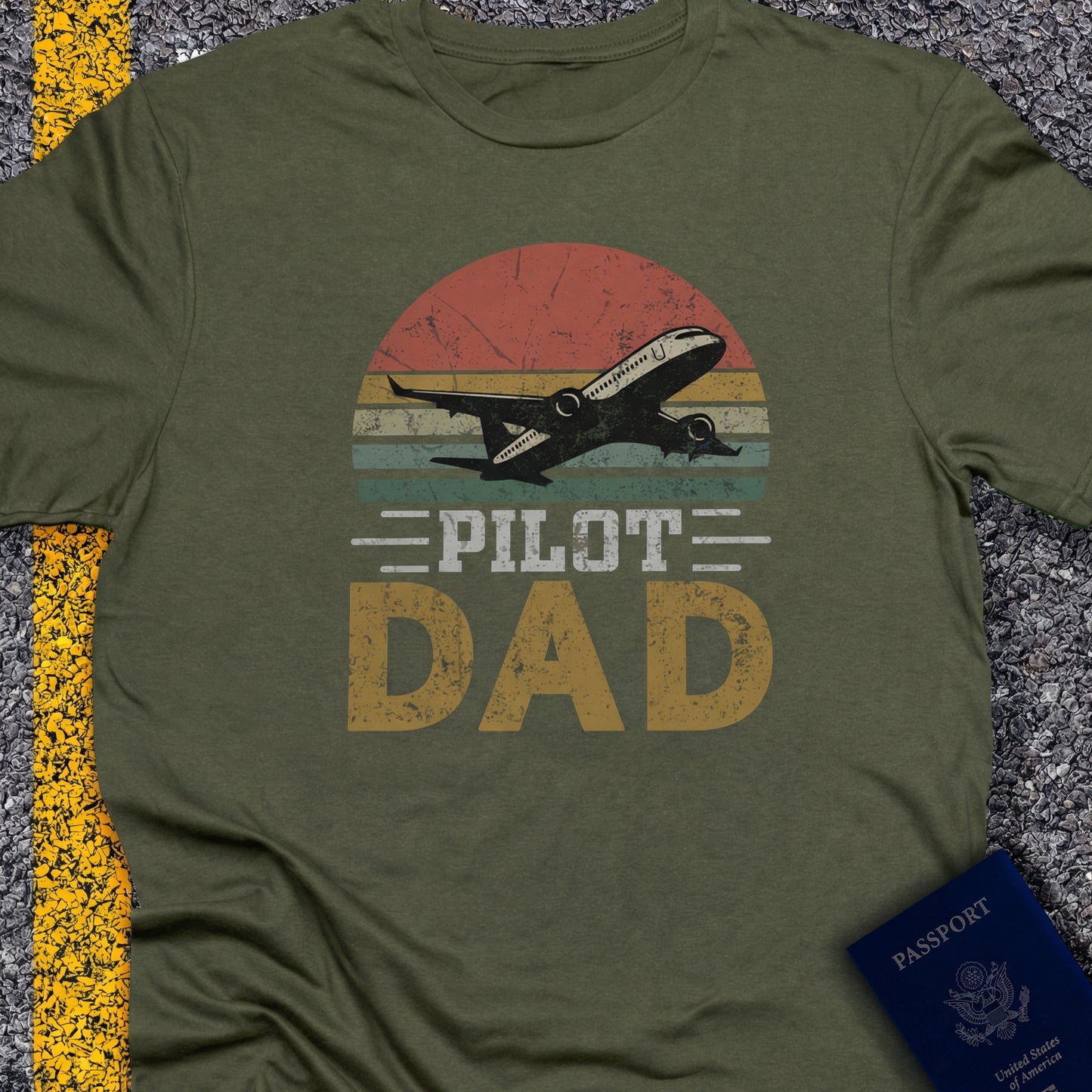 Pilot dad sunset retor