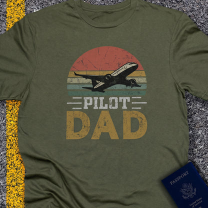 Pilot dad sunset retor