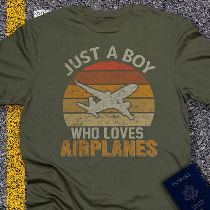 Just a boy that loves airplanes