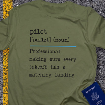Pilot, noun keeping the number of landings equal to the number of take-offs version 2