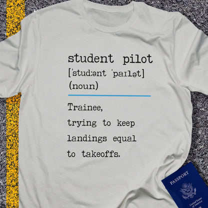 Student pilot [noun]