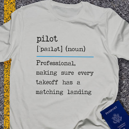Pilot, noun keeping the number of landings equal to the number of take-offs version 2