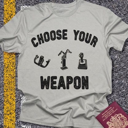 Choose Your Weapon - to fly the plane!