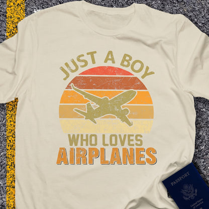 Just a boy that loves airplanes