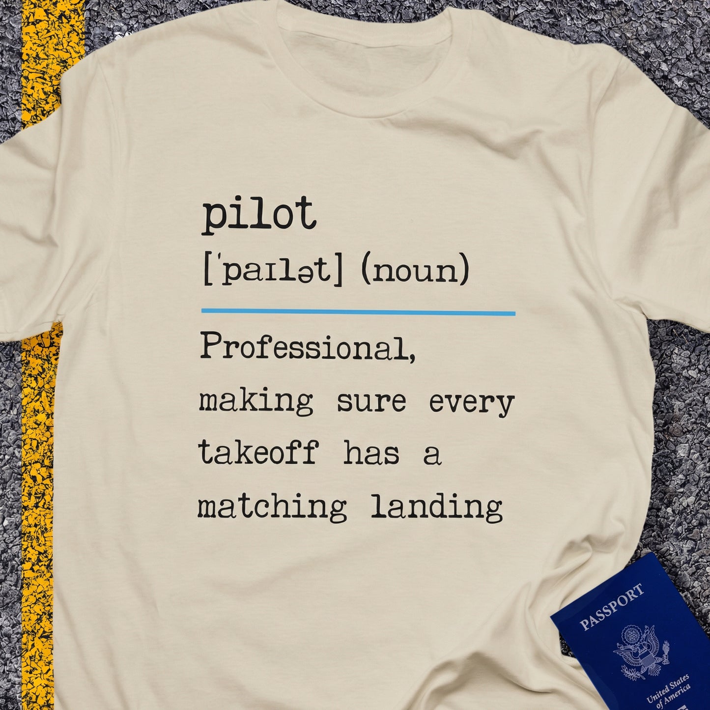 Pilot, noun keeping the number of landings equal to the number of take-offs version 2