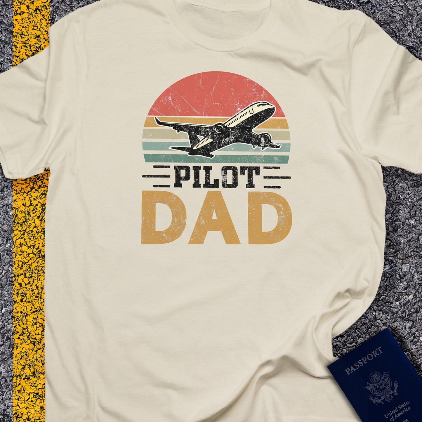 Pilot dad sunset retor