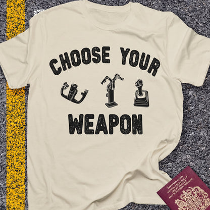 Choose Your Weapon - to fly the plane!