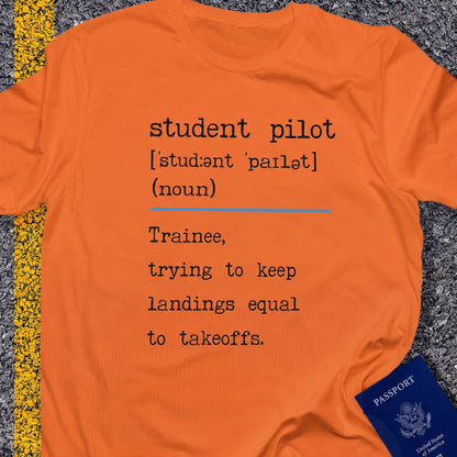 Student pilot [noun]