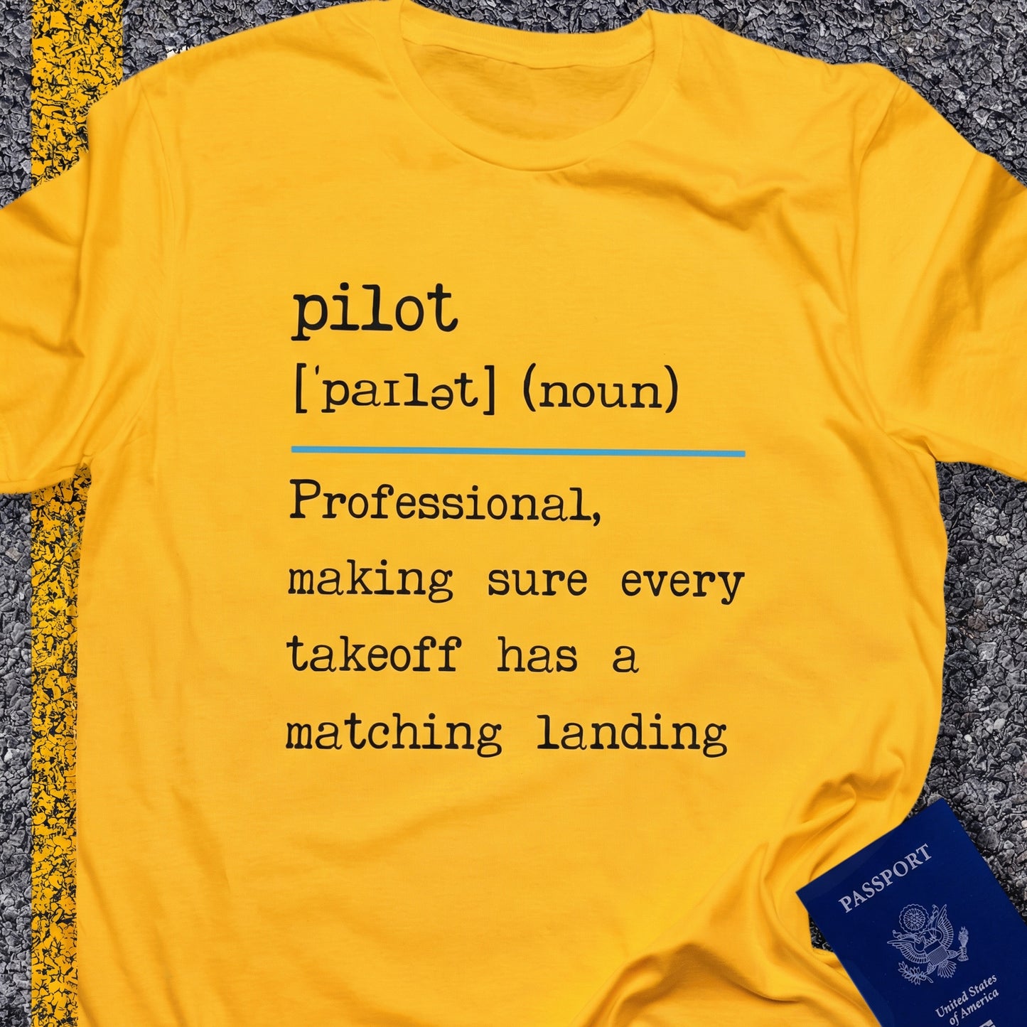 Pilot, noun keeping the number of landings equal to the number of take-offs version 2