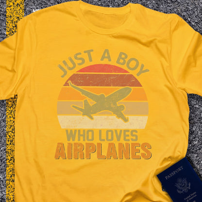 Just a boy that loves airplanes