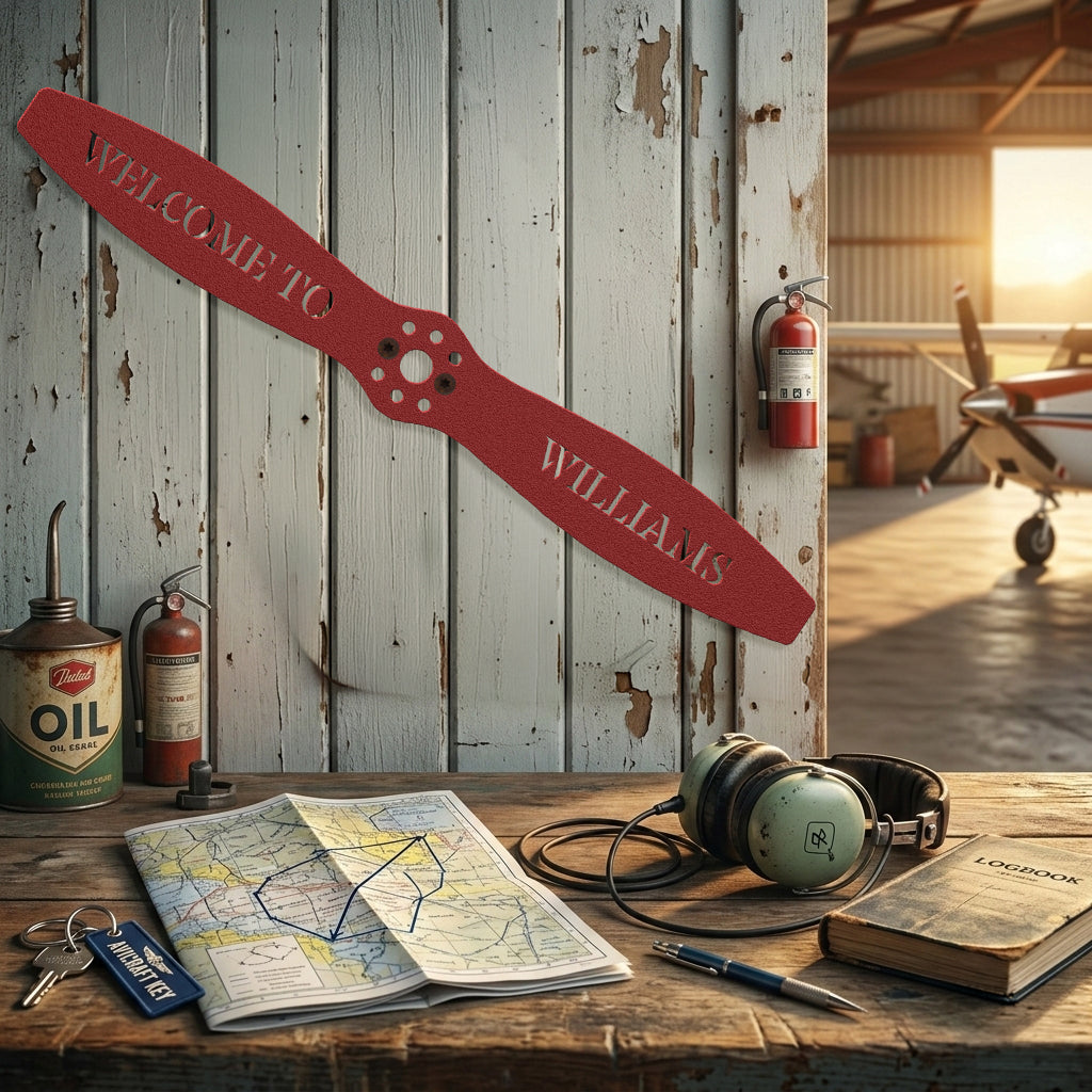 William's Propeller Metal Sign