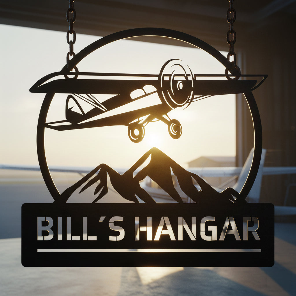 Bill´s Hangar Metal Sign
