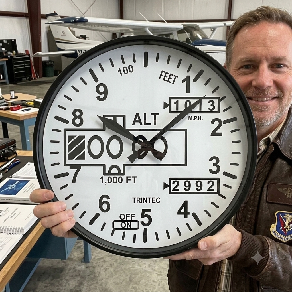 Altimeter Wall Clock