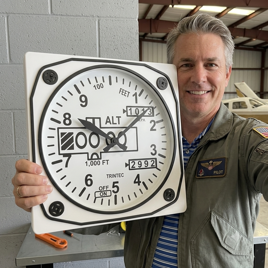 Altimeter Wall Clock