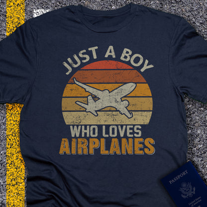 Just a boy that loves airplanes