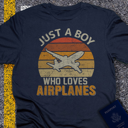 Just a boy that loves airplanes