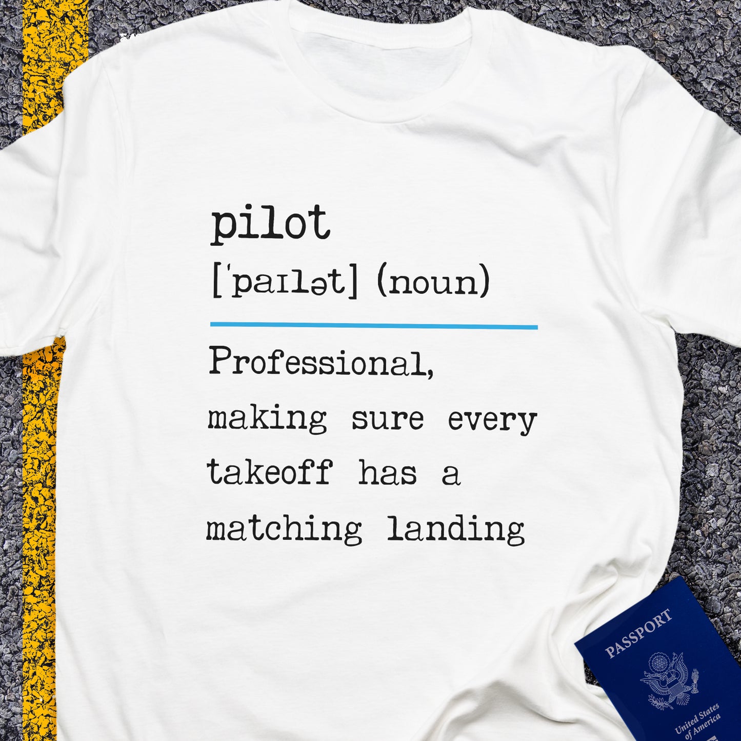 Pilot, noun keeping the number of landings equal to the number of take-offs version 2