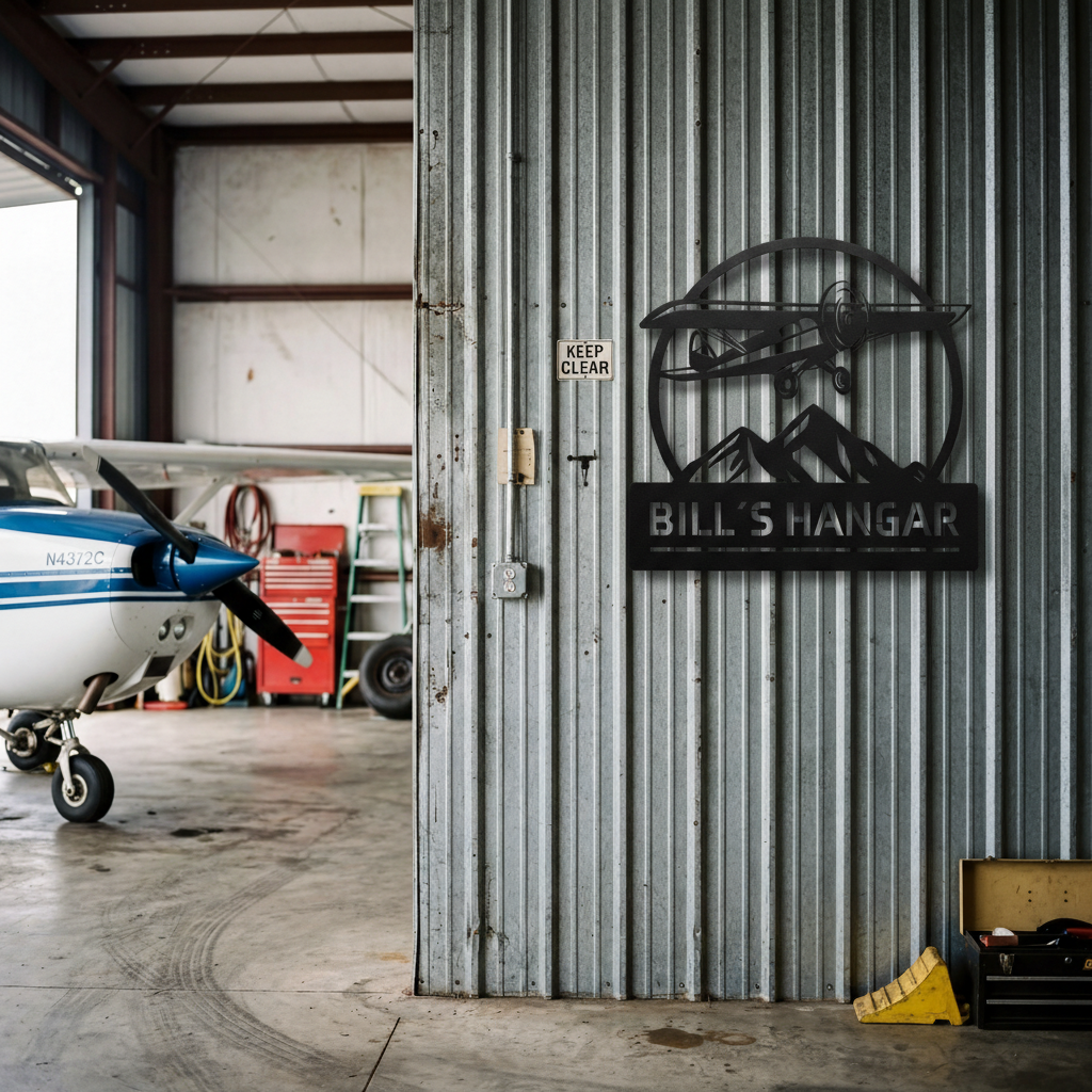 Bill´s Hangar Metal Sign